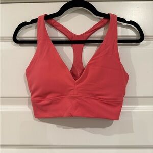Athleta Racerback Coral Sports Bra